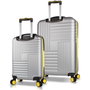 Zoozie Bags Set de Maletas de 2 Piezas Gris
